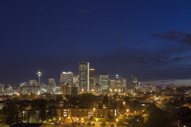 Calgary akşam Panoraması 