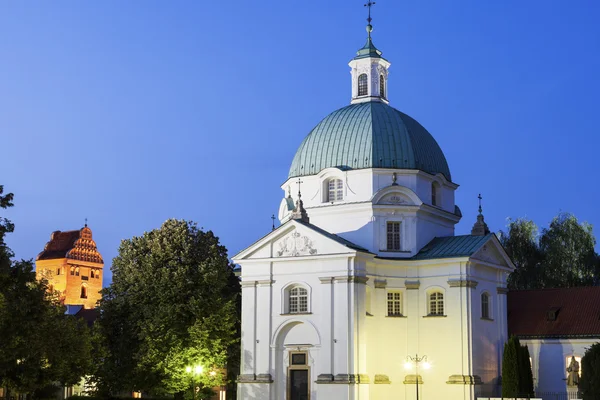 St. Kazimierz kerk - Warschau, Polen — Stockfoto