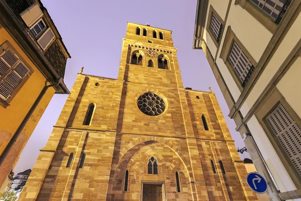 Die St.-Thomas-Kirche in Straßburg — Stockfoto