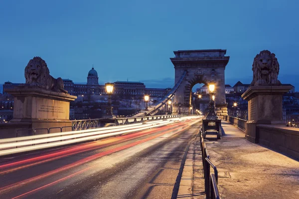 Řetězový most a královský palác — Stock fotografie