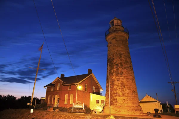 Faro del porto di Fairport — Foto Stock