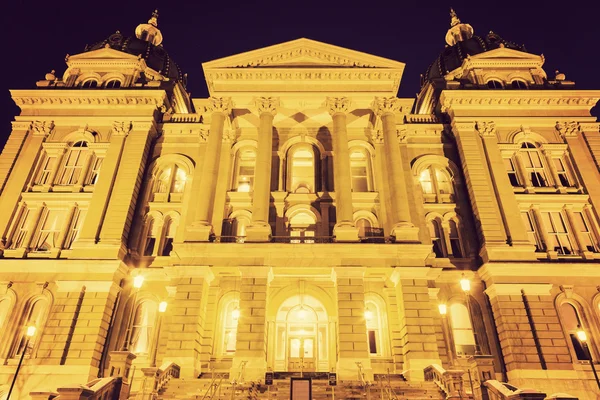 Des Moines, Iowa - Edifício Capitólio do Estado — Fotografia de Stock