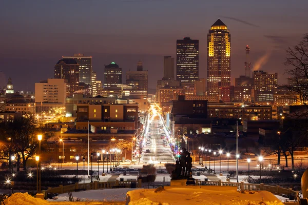 Des Moines skyline — Stock Photo, Image