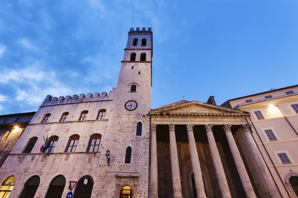 Tempio minerva ad assisi — Foto Stock