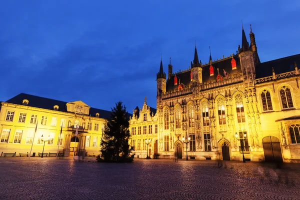 Bruges City Hall på Burg Square — Stockfoto