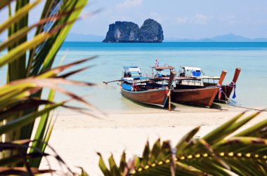 uzun kuyruk tekneler sahilde 