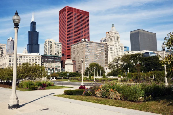 Bunter Morgen in Chicago — Stockfoto