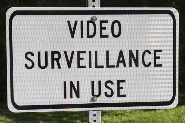 Video surveillance sign — Stock Photo, Image