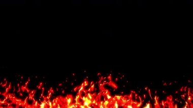 Şeffaf arkaplanı olan anime yangını, çizgi film yangını