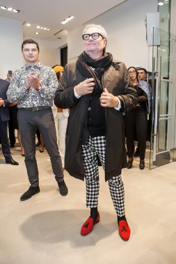 Moda Tasarımcısı Rocco Barocco ilk mağaza açılış gününde açılış töreninde