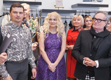 Moda Tasarımcısı Rocco Barocco ilk mağaza açılış gününde açılış töreninde