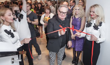 Moda Tasarımcısı Rocco Barocco ilk mağaza açılış gününde açılış töreninde