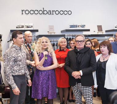 Moda Tasarımcısı Rocco Barocco markanın ilk mono-açılış günü açılış töreninde