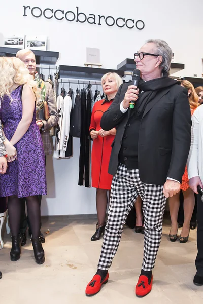 Moda Tasarımcısı Rocco Barocco ilk mağaza açılış gününde açılış töreninde — Stok fotoğraf
