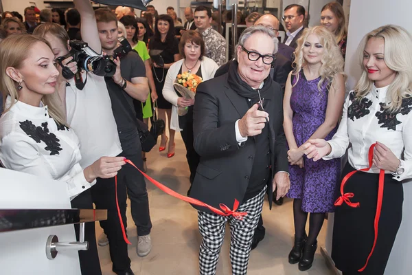 Moda Tasarımcısı Rocco Barocco ilk mağaza açılış gününde açılış töreninde — Stok fotoğraf