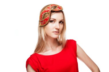 kadın karnaval maskesi