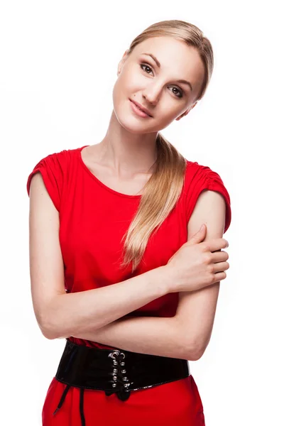 Young woman with happy face — Stock Photo, Image