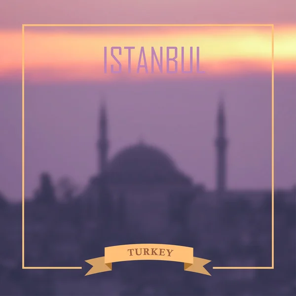 Istanbul bakgrund — Stock vektor