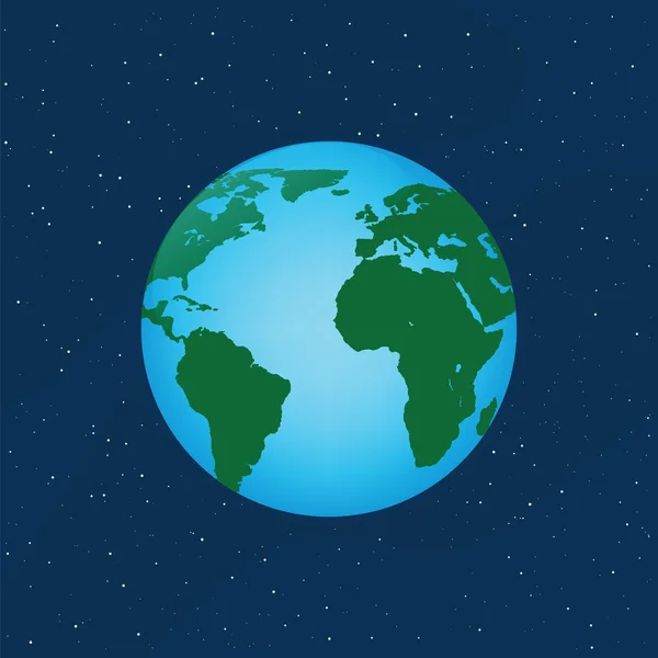 Planet jord illustration — Stock vektor