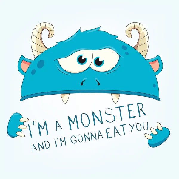 Jag är ett Monster — Stock vektor