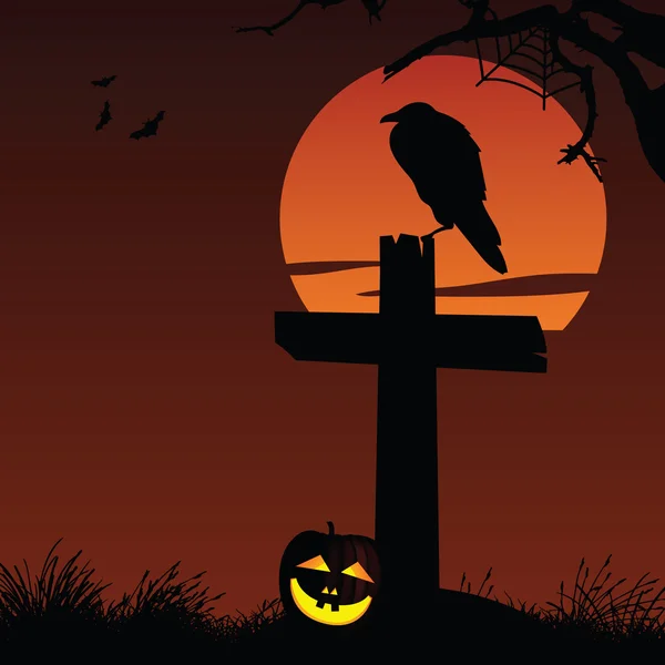 Halloween-Hintergrund — Stockvektor