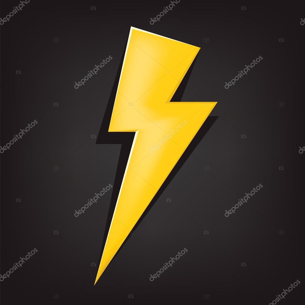 Vector illustration of a lighting bolt