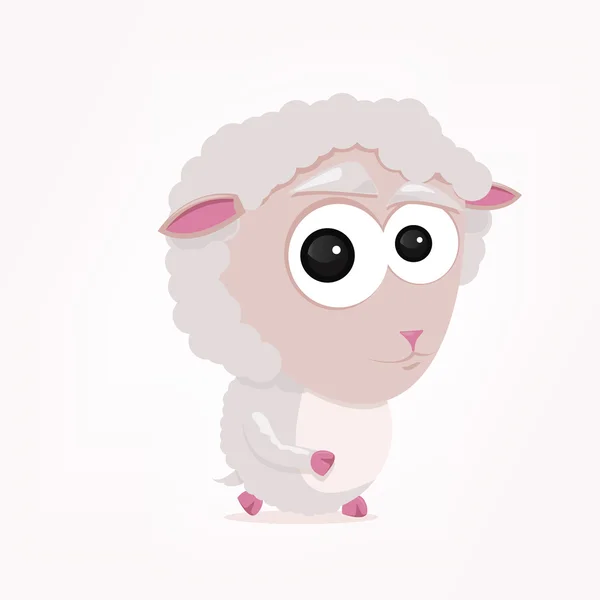 Ilustração vetorial de uma ovelha — Vetor de Stock