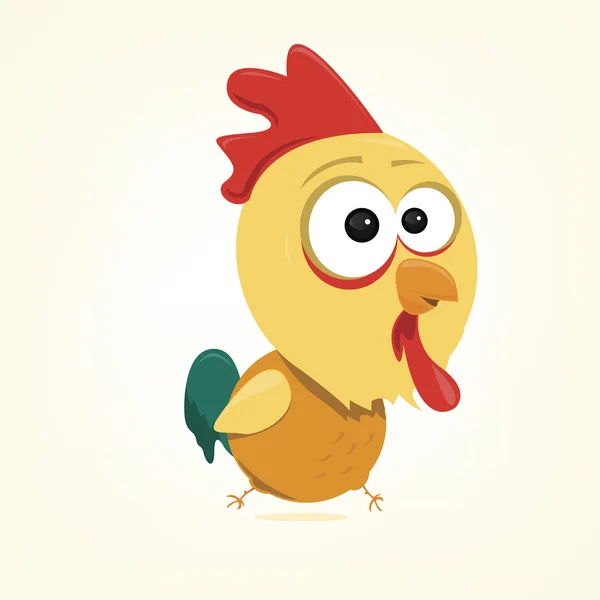 Vector Illustration of a Rooster — Stock Vector