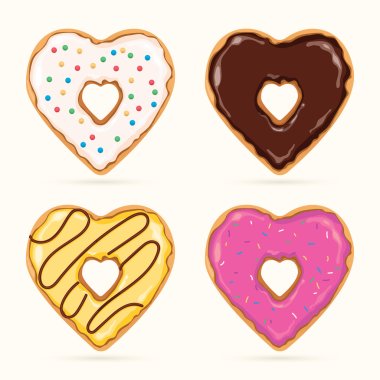 Heart Shaped Donuts