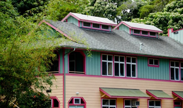 Details of a colorful house in Kapaau village — Stock Photo, Image