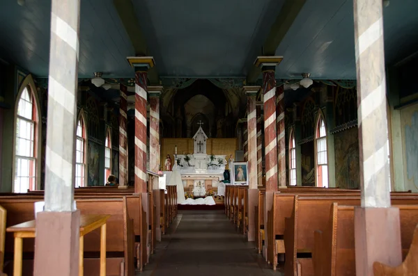 Detalles interiores de Iglesia pintada de San Benito — Foto de Stock