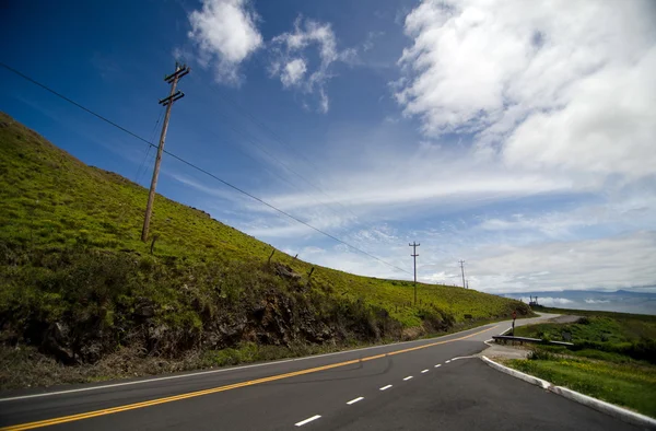 サドル高速道路、ハワイ島の明るい朝 — ストック写真