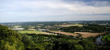 Hengsteysee, Ruhr ve vadi Hagen Hohensybur gelen yakınındaki