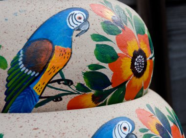 Meksika seramik kaplar, Mavi kuşlar çeşitli