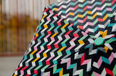 Eylem Seattle Center renkli şemsiye