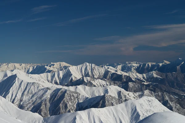 雪の積もった山脈 — ストック写真