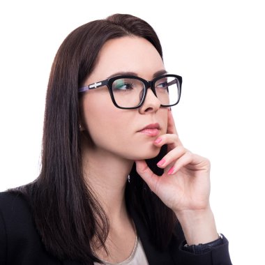 gözlük hakkında rüya iş kadın portresi kapatın