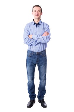 beyaz izole yakışıklı orta yaşlı iş adamı