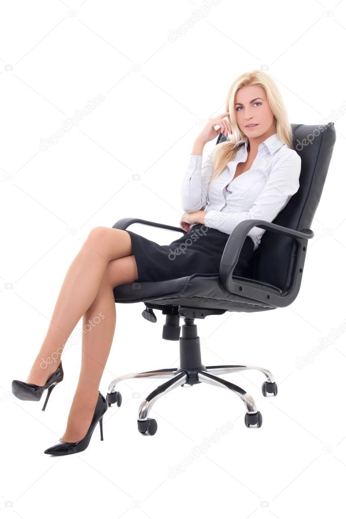 Hot Girl On Office Chair