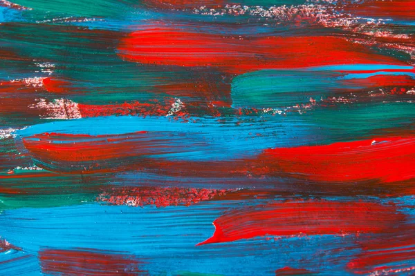 Fondo de la pintura de textura con trazos azules y rojos —  Fotos de Stock