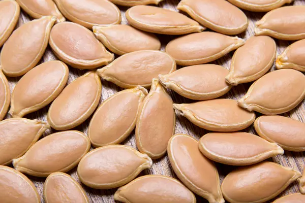 Close up of dry pumpkin seeds — Stock Photo, Image
