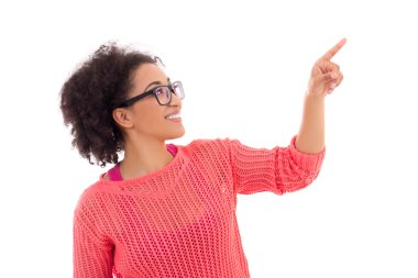 dedikodu kavramı - mutlu oldukça Afrikalı-Amerikalı genç kız p