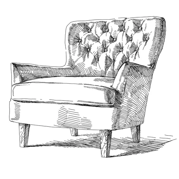 Modern iç el çizim vektör.