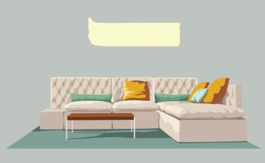 Çeşitli aksesuar ve mobilya ev concept