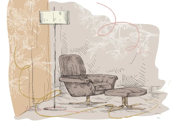 Çeşitli aksesuar ve mobilya ev concept