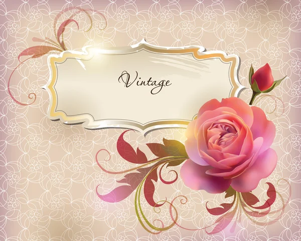 El çizim çiçek vektör çerçeve