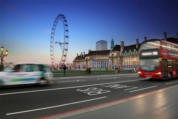 Londres cidade à noite, Inglaterra Reino Unido — Fotografia de Stock