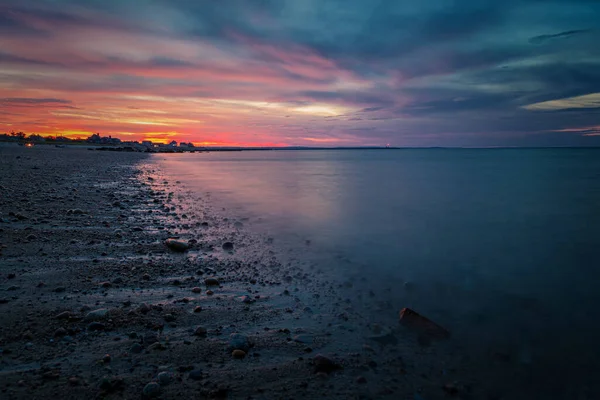 马萨诸塞州科德角美丽的落日 — 图库照片