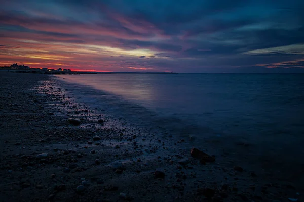 Piękny Zachód Słońca Cape Cod Massachusetts — Zdjęcie stockowe