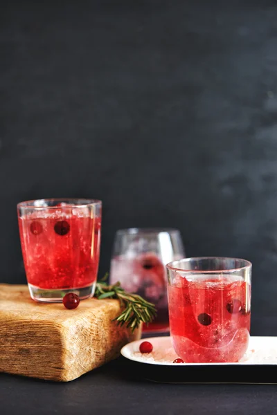 Water with cranberry — Stock Photo, Image